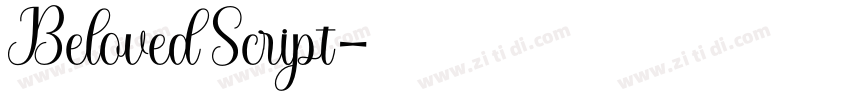 Beloved Script字体转换
